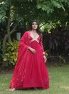 Jf 955 56 Beautiful Faux Blooming Gown With Dupatta Wholesale Market In Surat